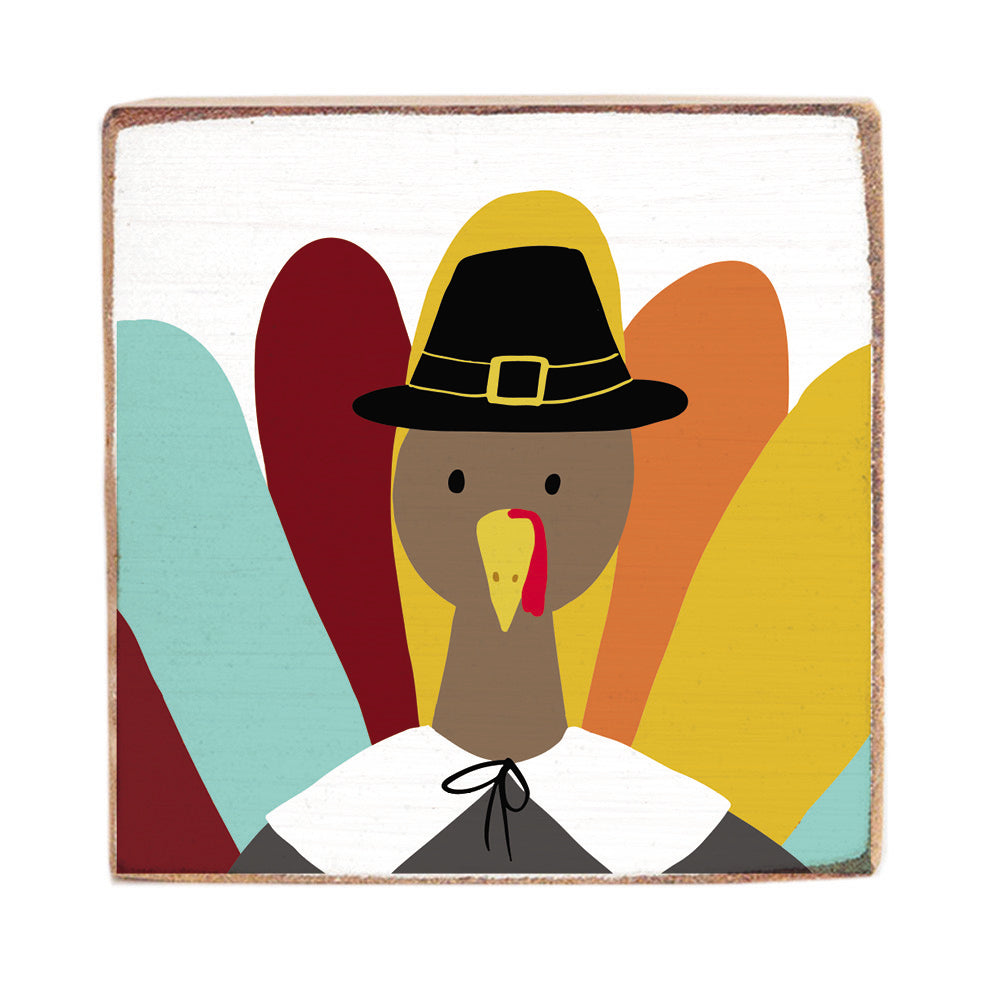 Pilgrim Turkey Wood Block