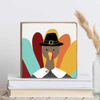 Pilgrim Turkey Wood Block