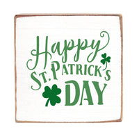 Happy St. Patrick's Day Decorative Wooden Block