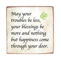 Blessings Decorative Wooden Block