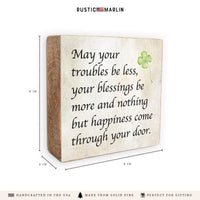 Blessings Block Sign