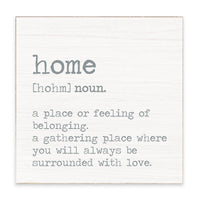 Home Definition Block Sign