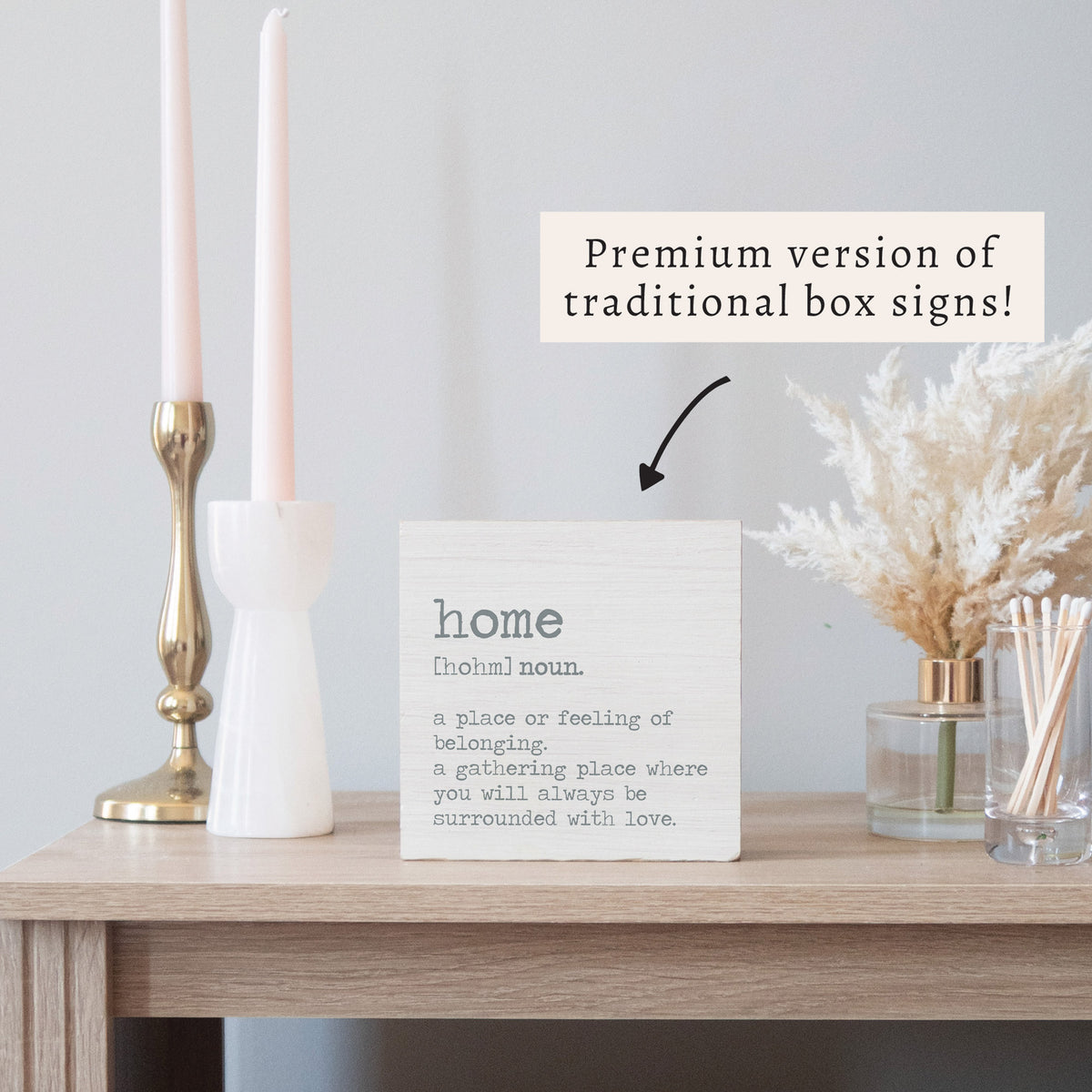 Home Definition Block Sign
