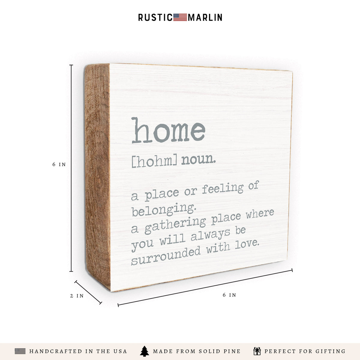 Home Definition Block Sign