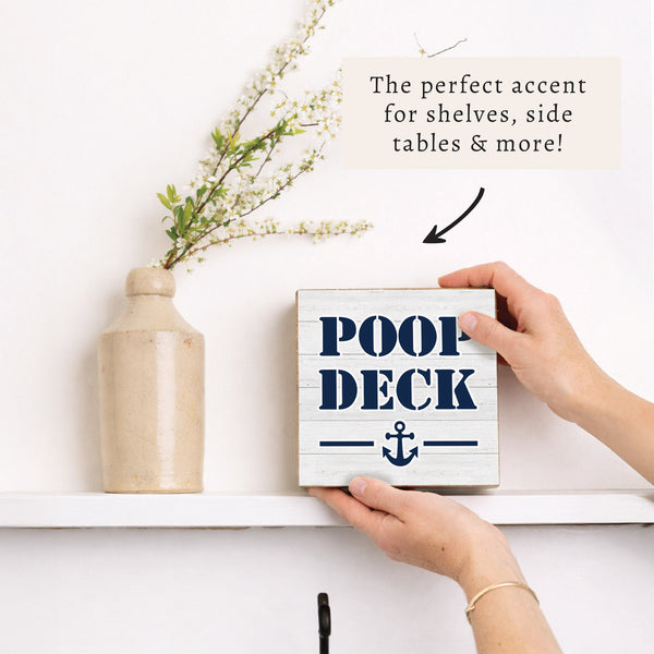 Poop Deck Block Sign