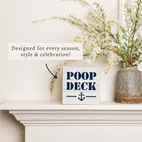 Poop Deck Block Sign
