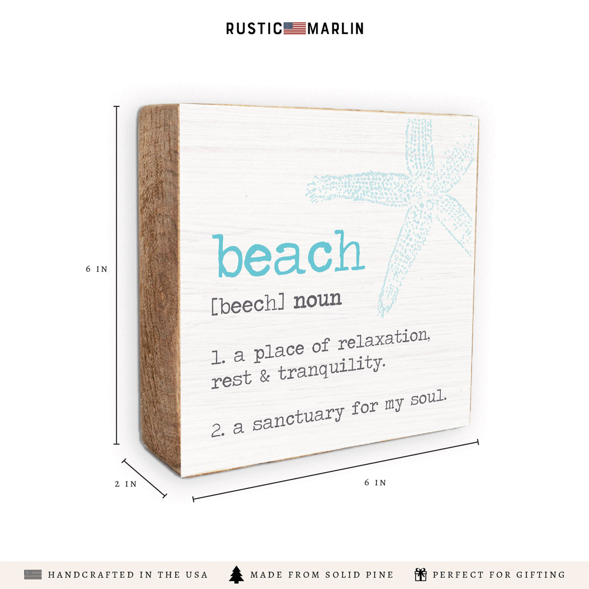 Beach Definition Block Sign