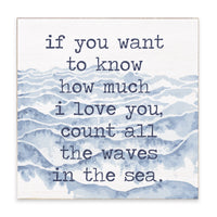 Waves In The Sea Block Sign