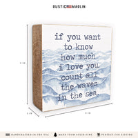 Waves In The Sea Block Sign