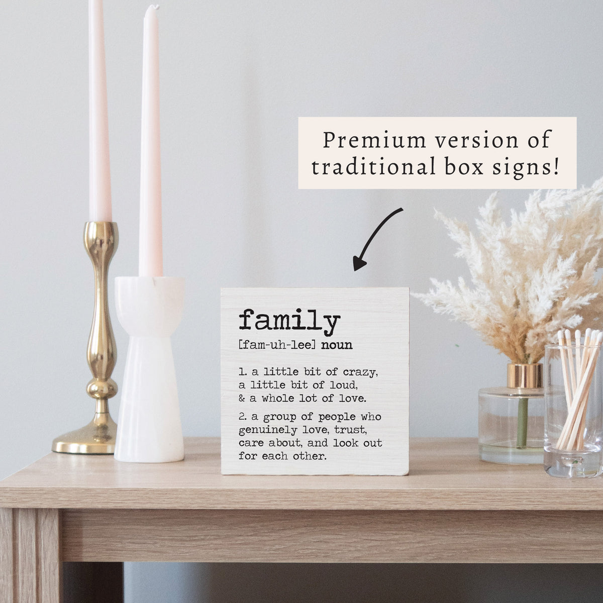 Family Definition Block Sign