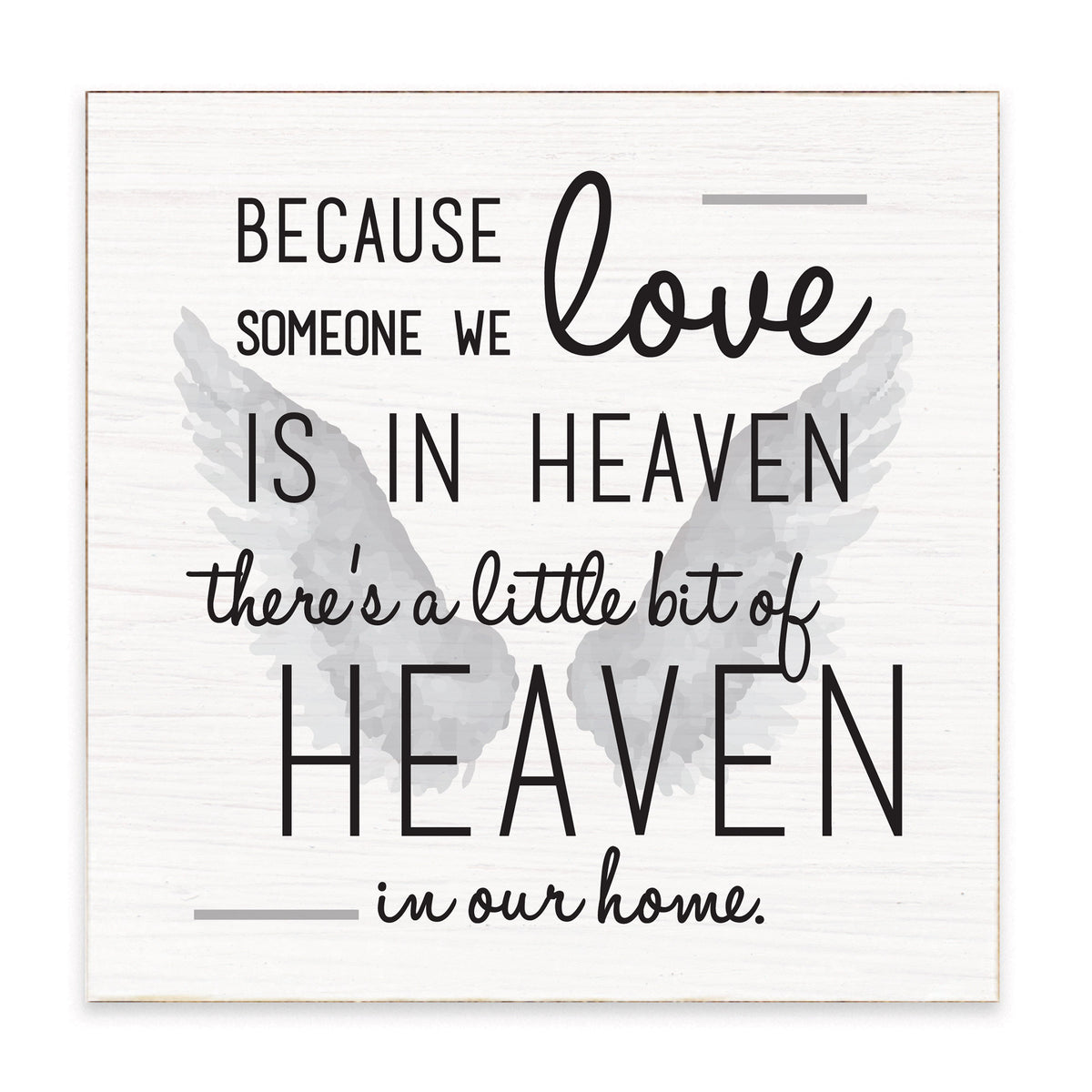 Heaven In Our Home Block Sign