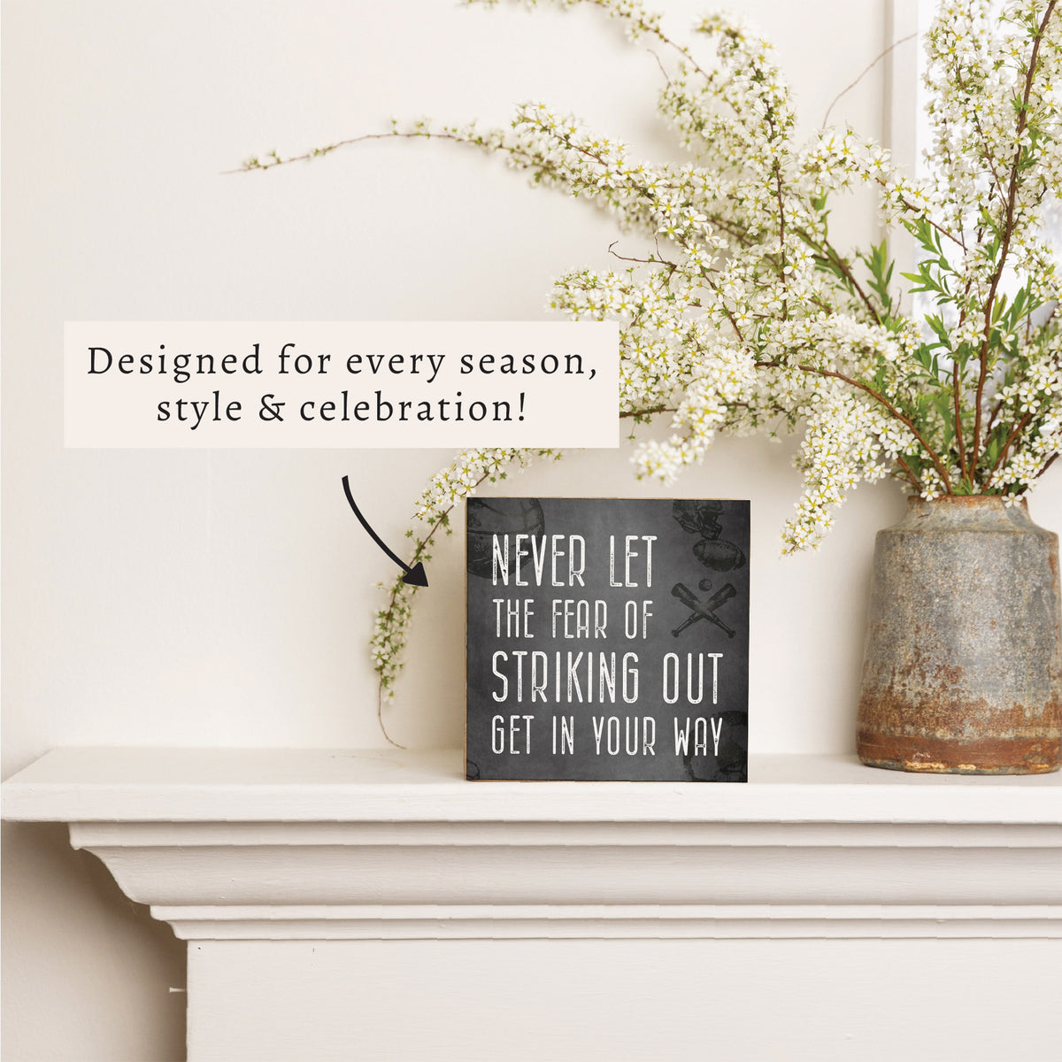 Fear Of Striking Out Block Sign
