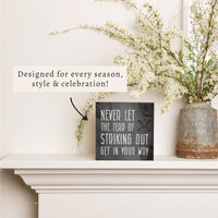 Fear Of Striking Out Block Sign