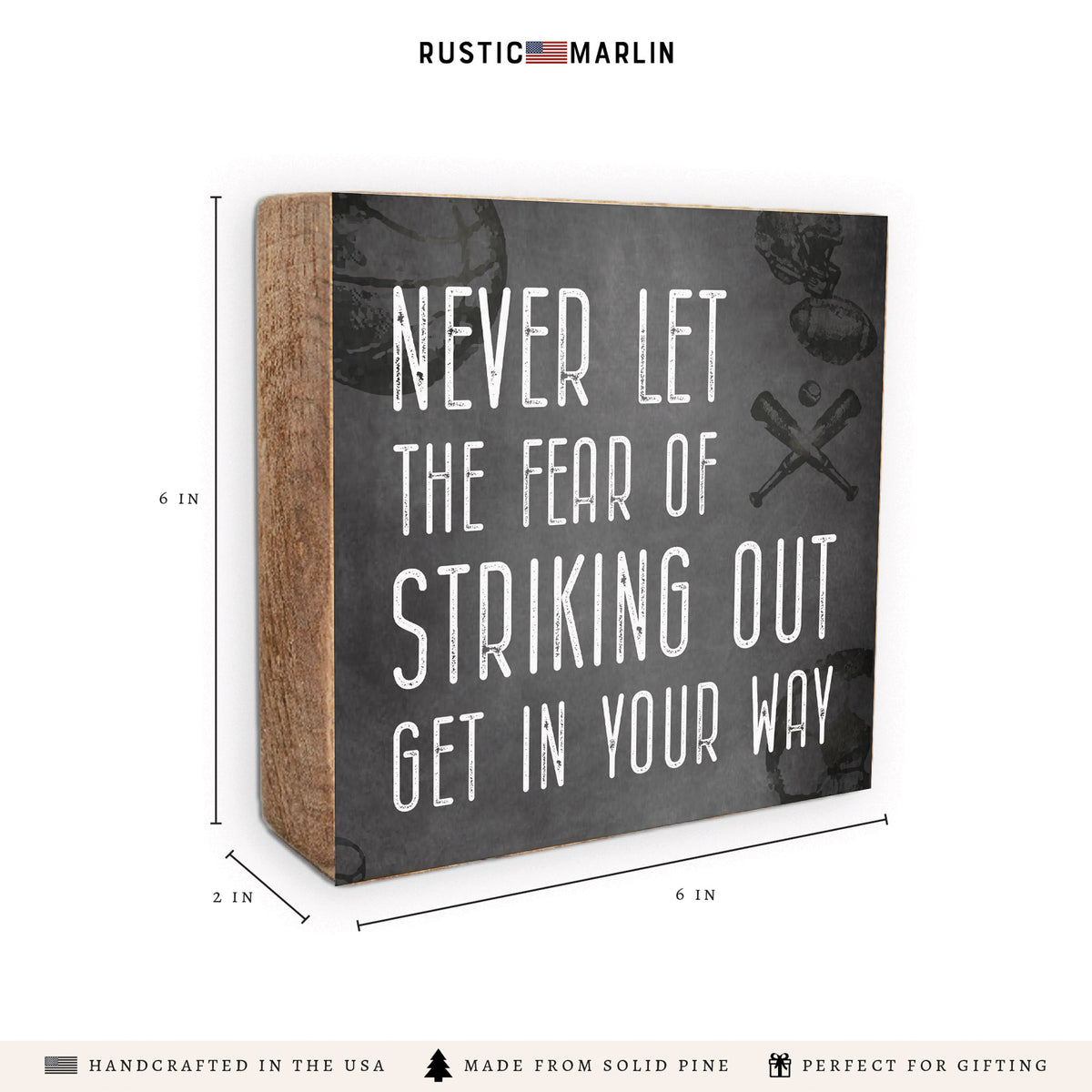 Fear Of Striking Out Block Sign
