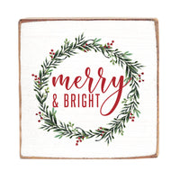 Merry + Bright Wood Block