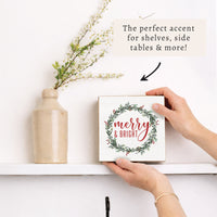 Merry And Bright Block Sign
