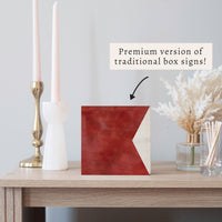 Nautical Flag Letter Block