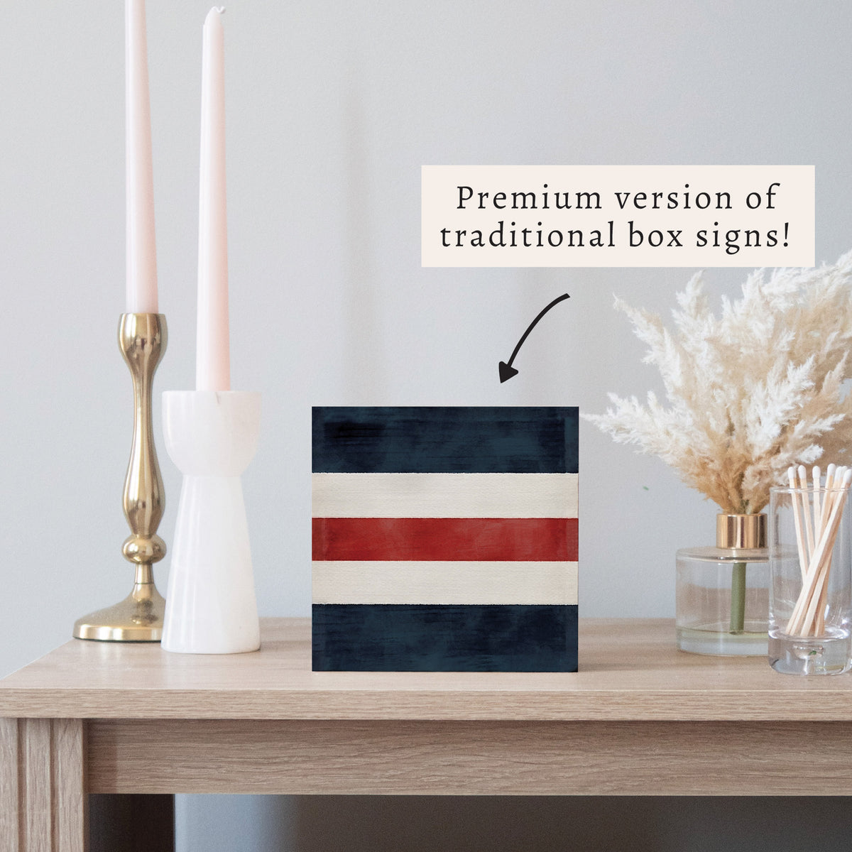 Nautical Flag Letter Block