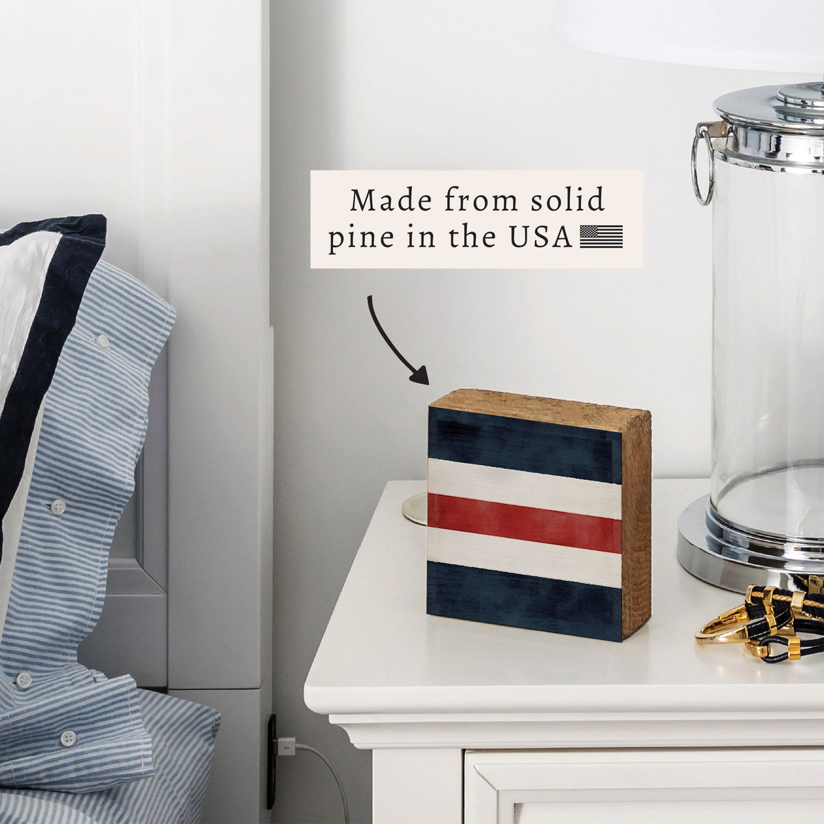 Nautical Flag Letter Block
