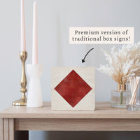 Nautical Flag Letter Block