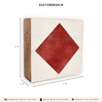 Nautical Flag Letter Block