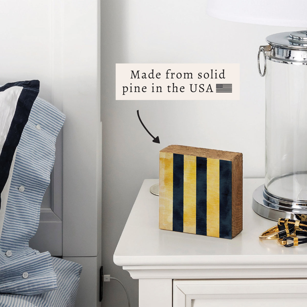 Nautical Flag Letter Block