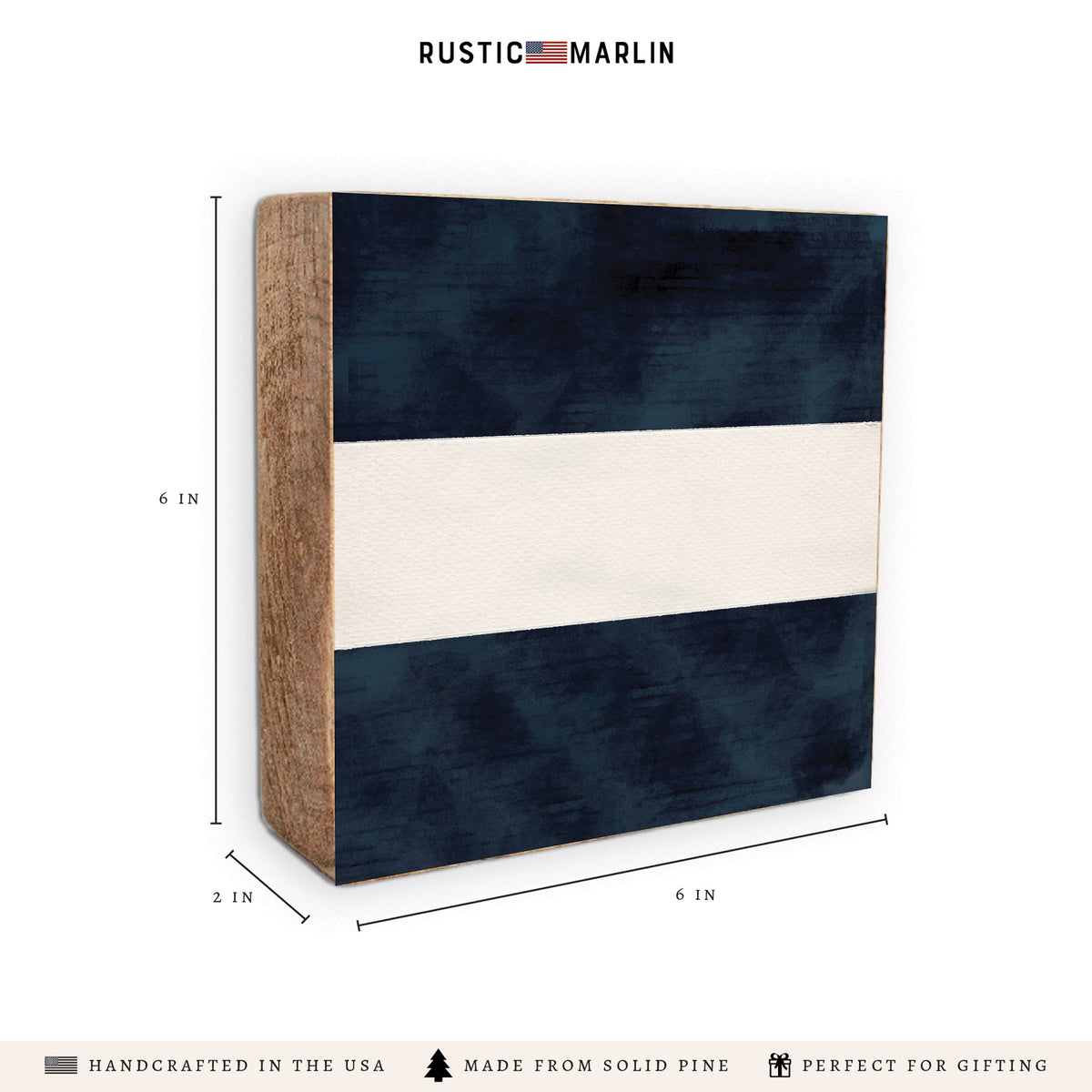 Nautical Flag Letter Block