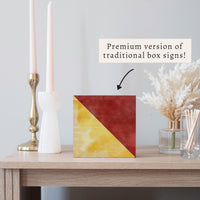 Nautical Flag Letter Block