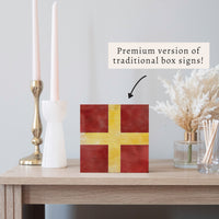 Nautical Flag Letter Block