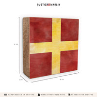 Nautical Flag Letter Block