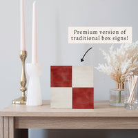 Nautical Flag Letter Block