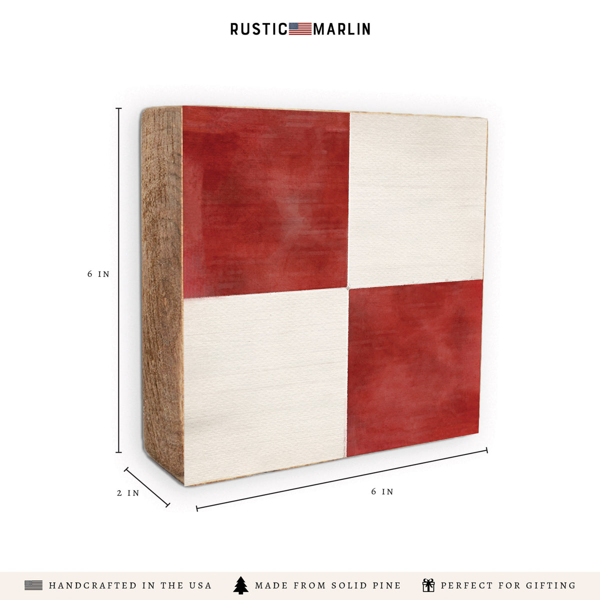 Nautical Flag Letter Block