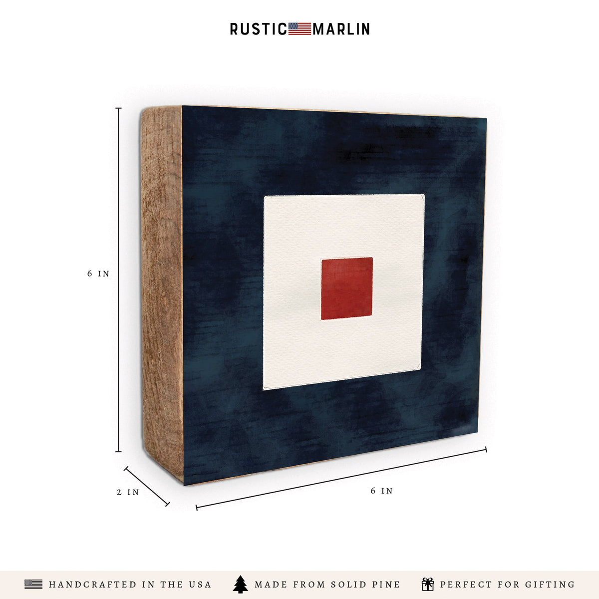 Nautical Flag Letter Block