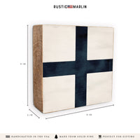Nautical Flag Letter Block