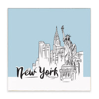 New York City Outline Block Sign
