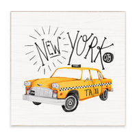 New York Taxi Block Sign