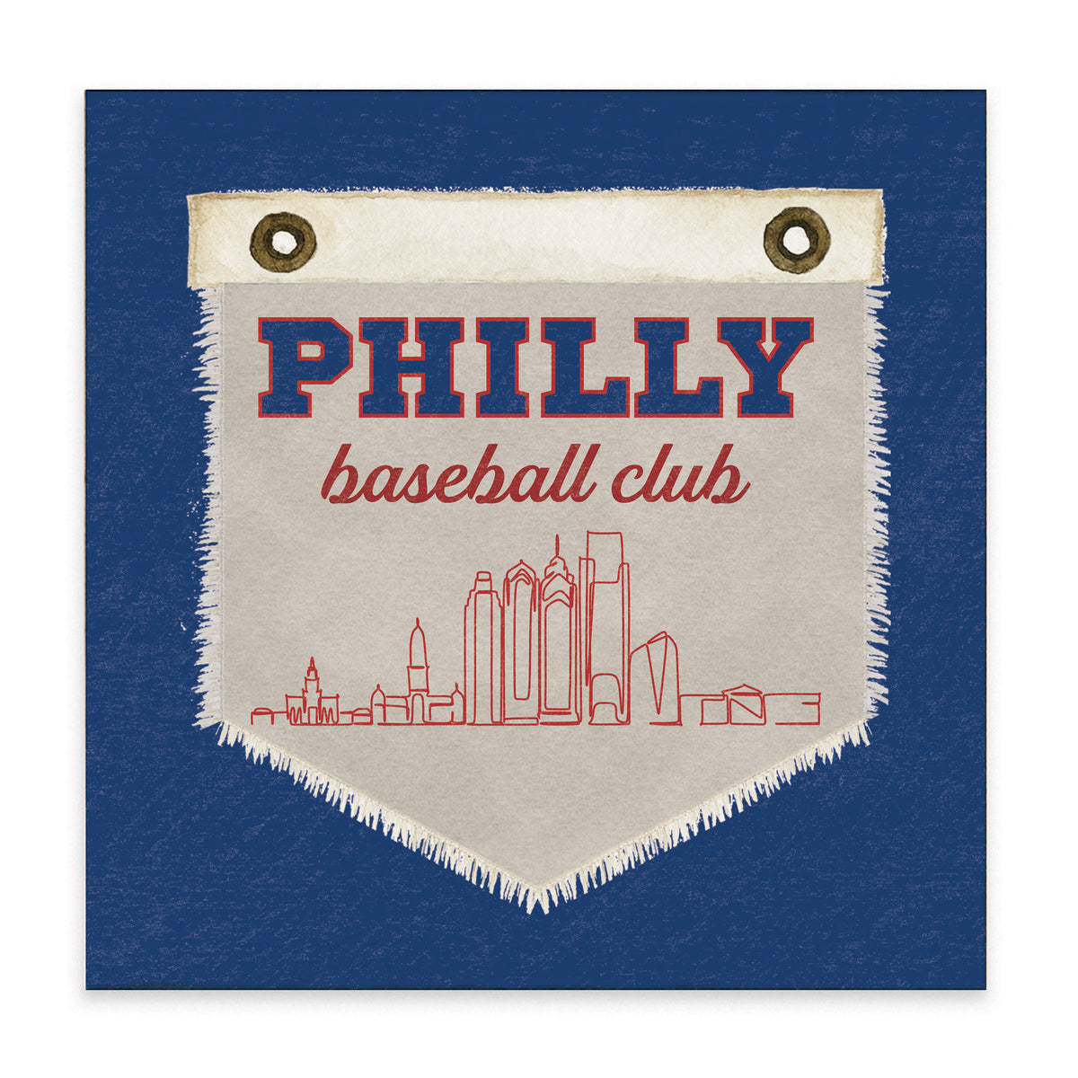 Philly Baseball Club Block Sign