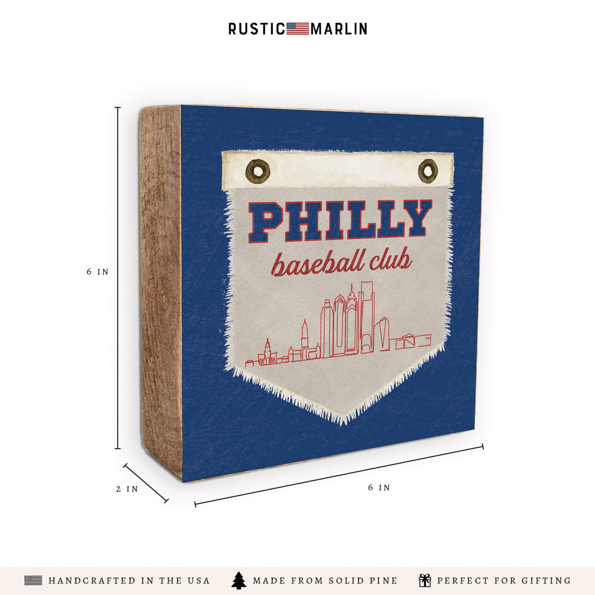 Philly Baseball Club Block Sign