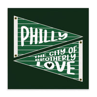 Philly Brotherly Love Banner Block Sign