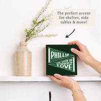 Philly Brotherly Love Banner Block Sign