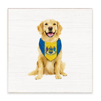 Philly State Flag Dog Block Sign