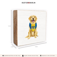 Philly State Flag Dog Block Sign