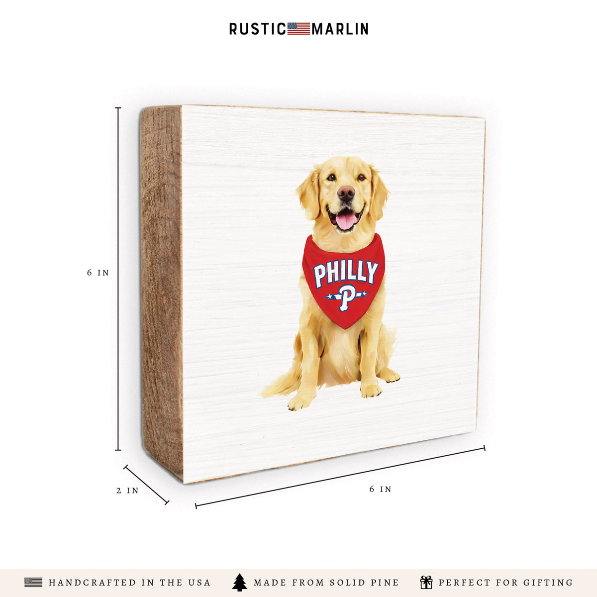 Philly Baseball Dog Block Sign