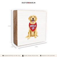 Philly Baseball Dog Block Sign