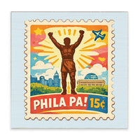 Philly Rocky Stamp Block Sign