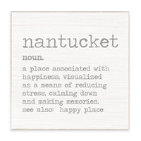 Nantucket Grey Definition Block Sign