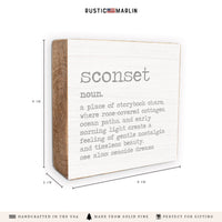 Sconset Grey Definition Block Sign