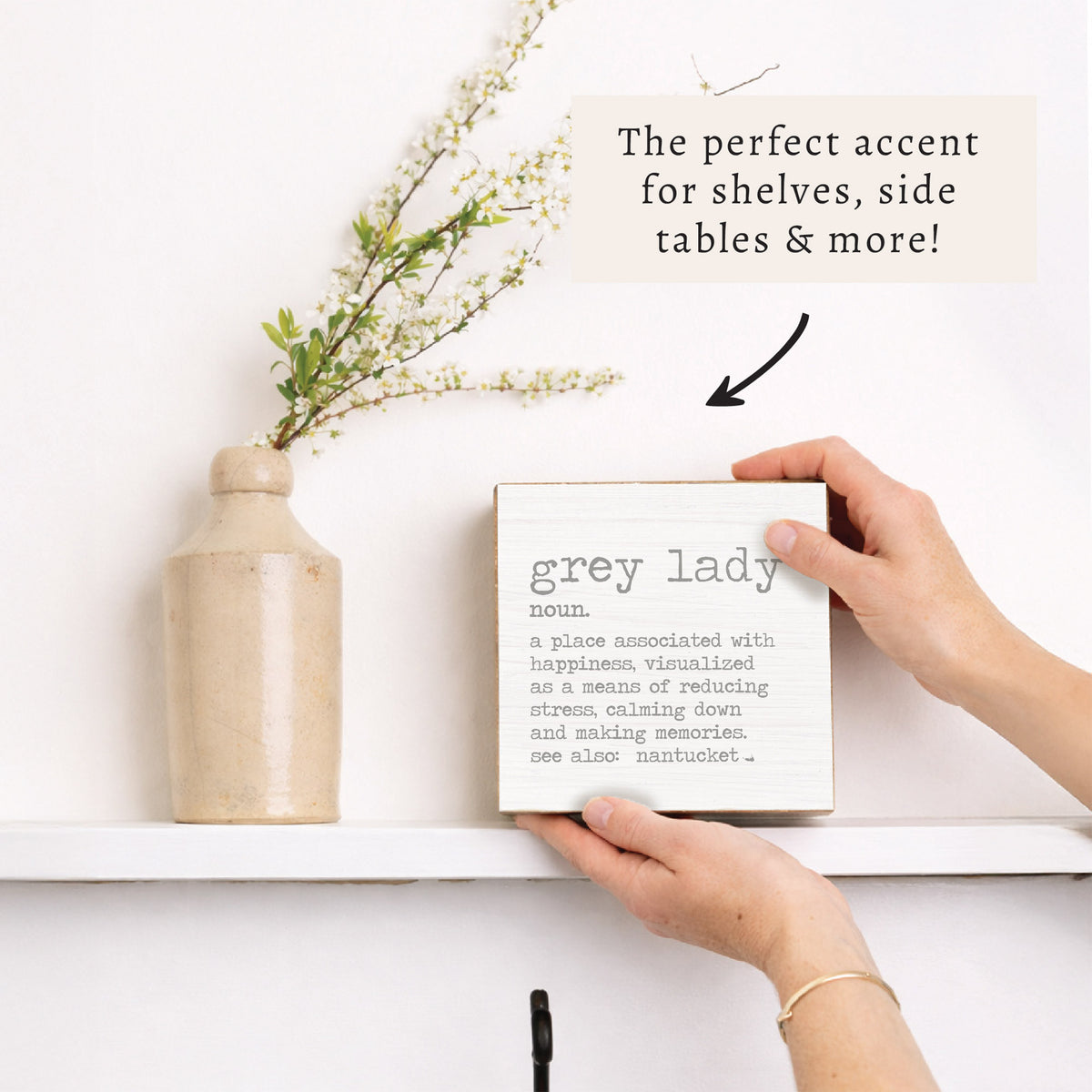 Grey Lady Grey Definition Block Sign
