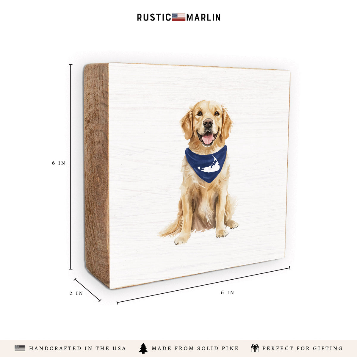 Nantucket Dog Block Sign