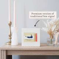 Nantucket Matchbook Block Sign